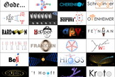 Dr. Prateek Lala created these "logotypes" for physicists, mathematicians, astronomers, and chemists.