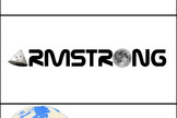 This "logotype" shows astronauts Neil Armstrong, John Glenn and Chris Hadfield. Image uploaded Feb. 12, 2014.
