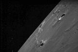 NASA's Lunar Atmosphere and Dust Environment Explorer (LADEE) observatory successfully downlinked images of the moon and stars taken by onboard camera systems, known as star trackers. The image shown here was acquired on Feb. 8, 2014.
