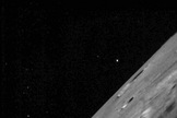 NASA's Lunar Atmosphere and Dust Environment Explorer (LADEE) observatory successfully downlinked images of the moon and stars taken by onboard camera systems, known as star trackers. The image shown here was acquired on Feb. 8, 2014.