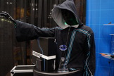 The LED, light-up jacket comes with its own speaker, and wearers can cast "spells" by moving their arms in specific, pre-programed ways.