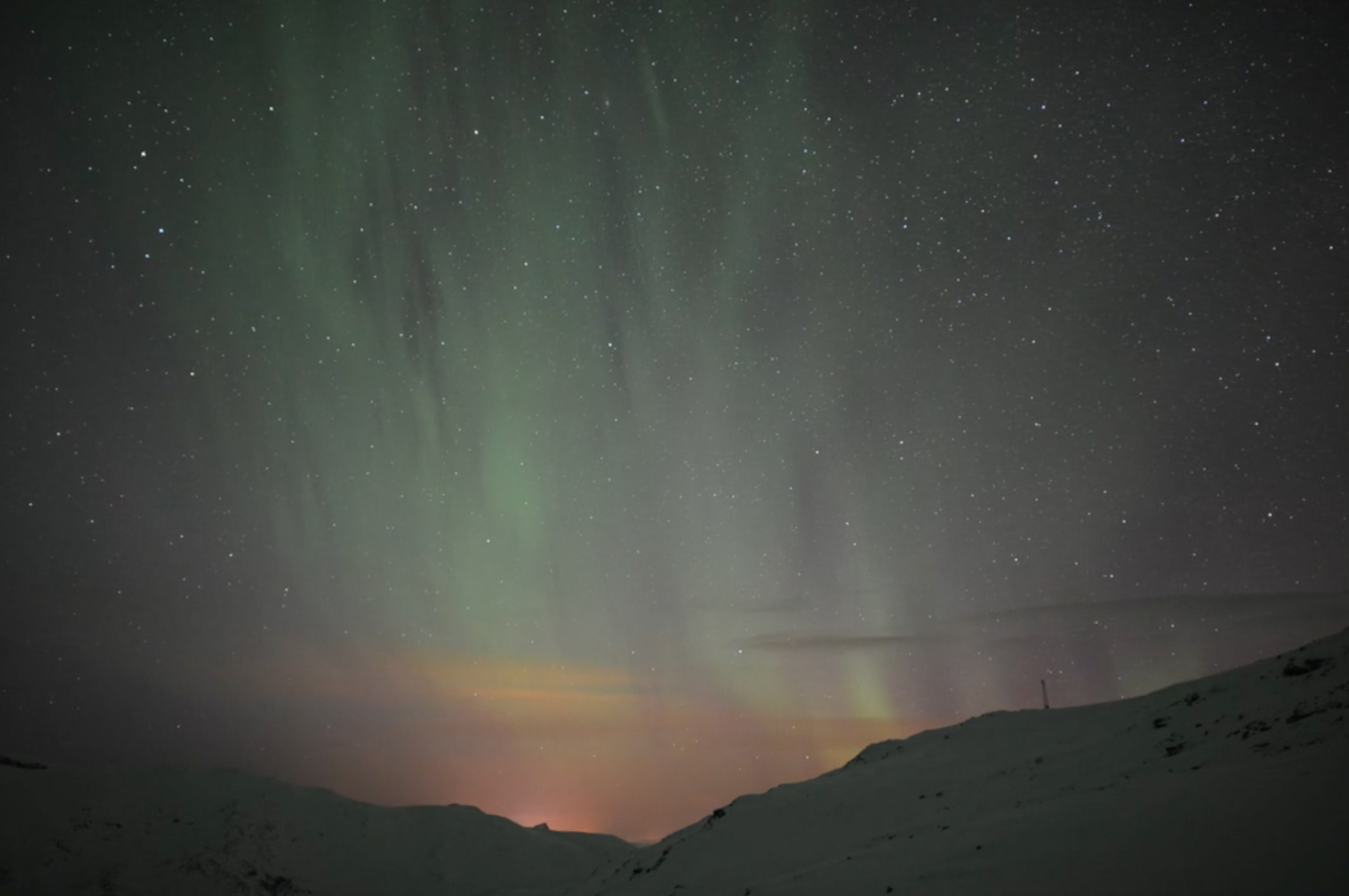Vivid Auroras Shimmer Over Northern Sweden by Chad Blakley
