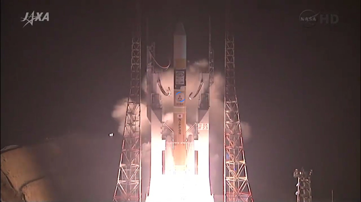 NASA-JAXA GPM Core Observatory Launch