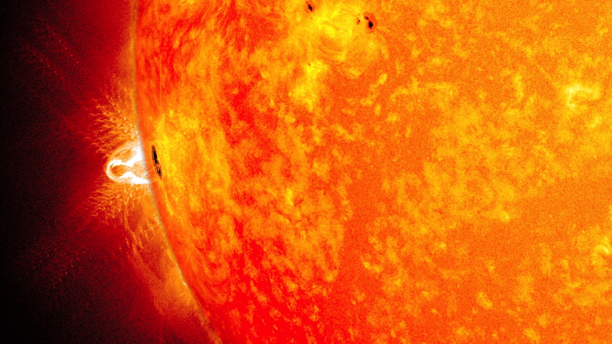 Giant Sunspot Makes Third Trip Across the Sun