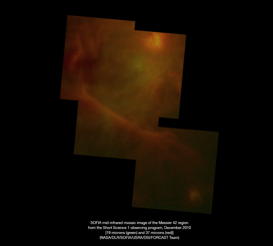 Mid-Infrared Mosaic of Orion by SOFIA