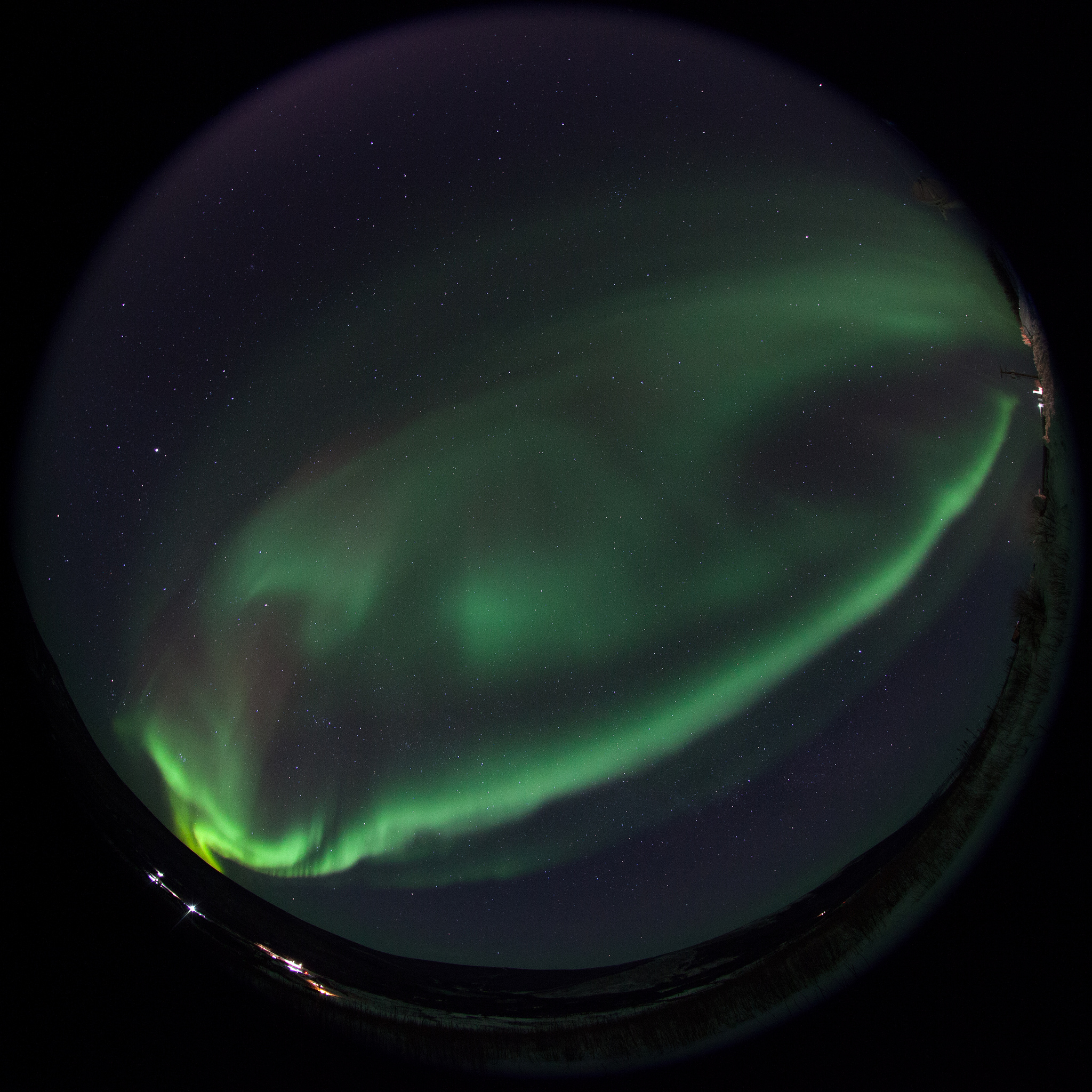 GREECE Rocket Launches into Dancing Aurora