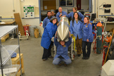 The NASA-funded Ground-to-Rocket Electron-Electrodynamics Correlative Experiment, or GREECE instruments travel on a sounding rocket that launches for a ten-minute ride right through the heart of the aurora reaching its zenith over the native village of Venetie, Alaska. To study the curl structures, GREECE consists of two parts: ground-based imagers located in Venetie to track the aurora from the ground and the rocket to take measurements from the middle of the aurora itself.