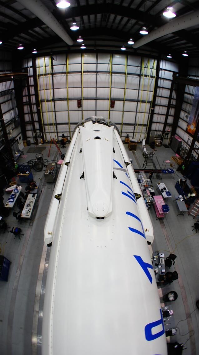 Landing Legs Mounted on Falcon 9