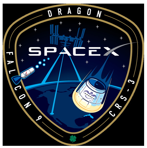 Third Commercial Resupply Services Mission Patch by SpaceX