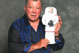 Canadian astronaut Chris Hadfield became famous for chatting with celebrities from space – such as Star Trek's William Shatner, shown here with a 2-D version of Hadfield.