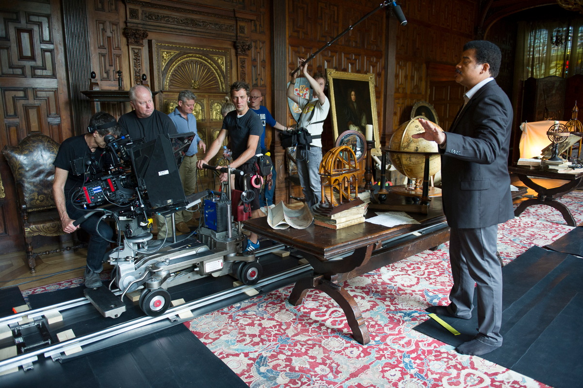 Cosmos Host Neil deGrasse Tyson Filming on Location