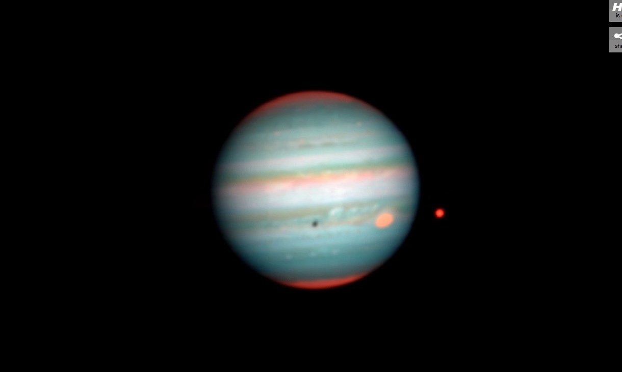 Transit of Europa Across Disc of Jupiter MUSE Video Still
