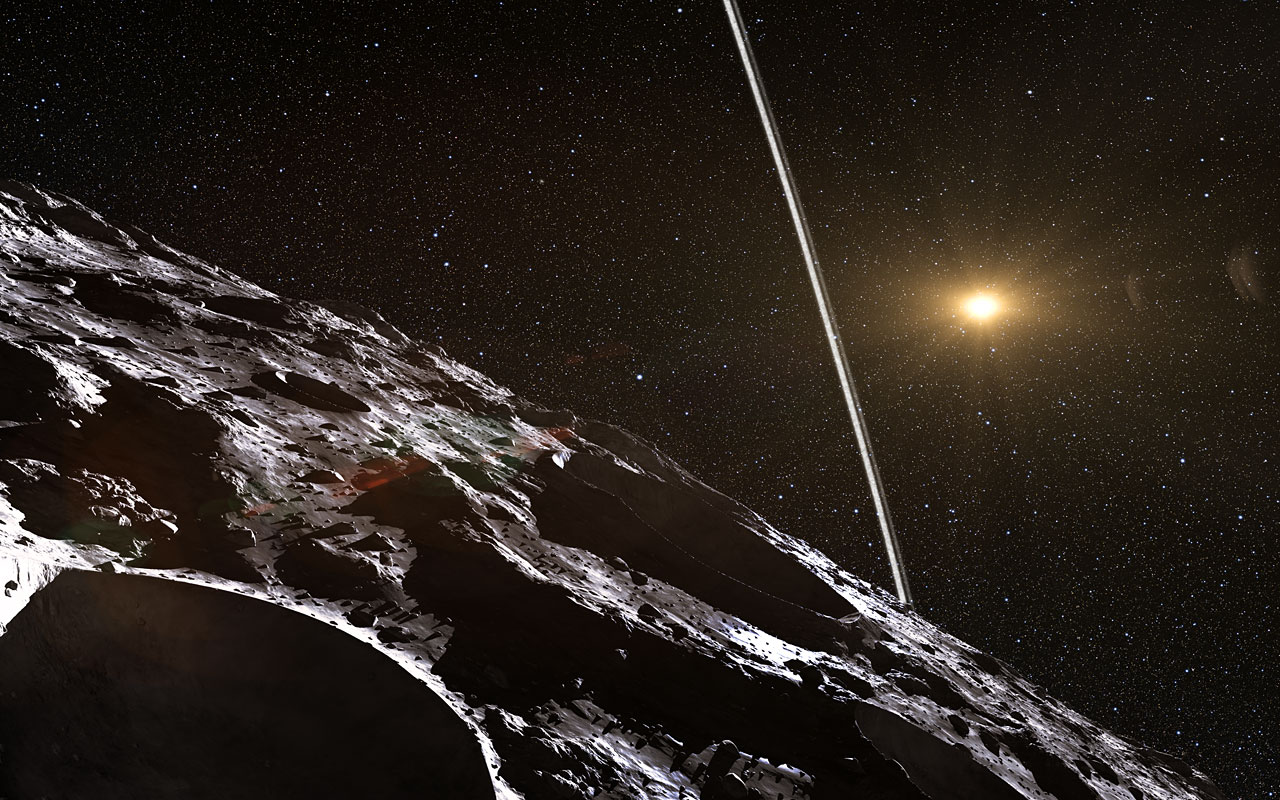 Artist’s Impression of the Rings Around Chariklo