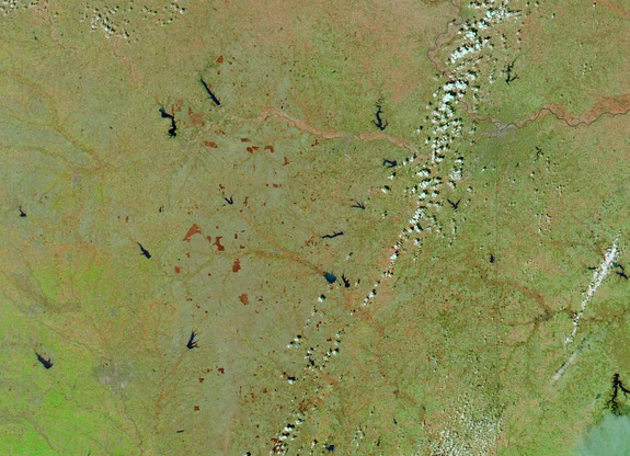 Kansas Grass Fires Seen from Space