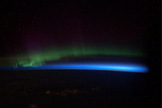This Instagram image from the International Space Station was posted on April 8, 2014, with the caption: "The Northern Lights, while over Europe." - Swanny #exp39 #nasa #iss #international #space #station #earth #europe #night #aurora