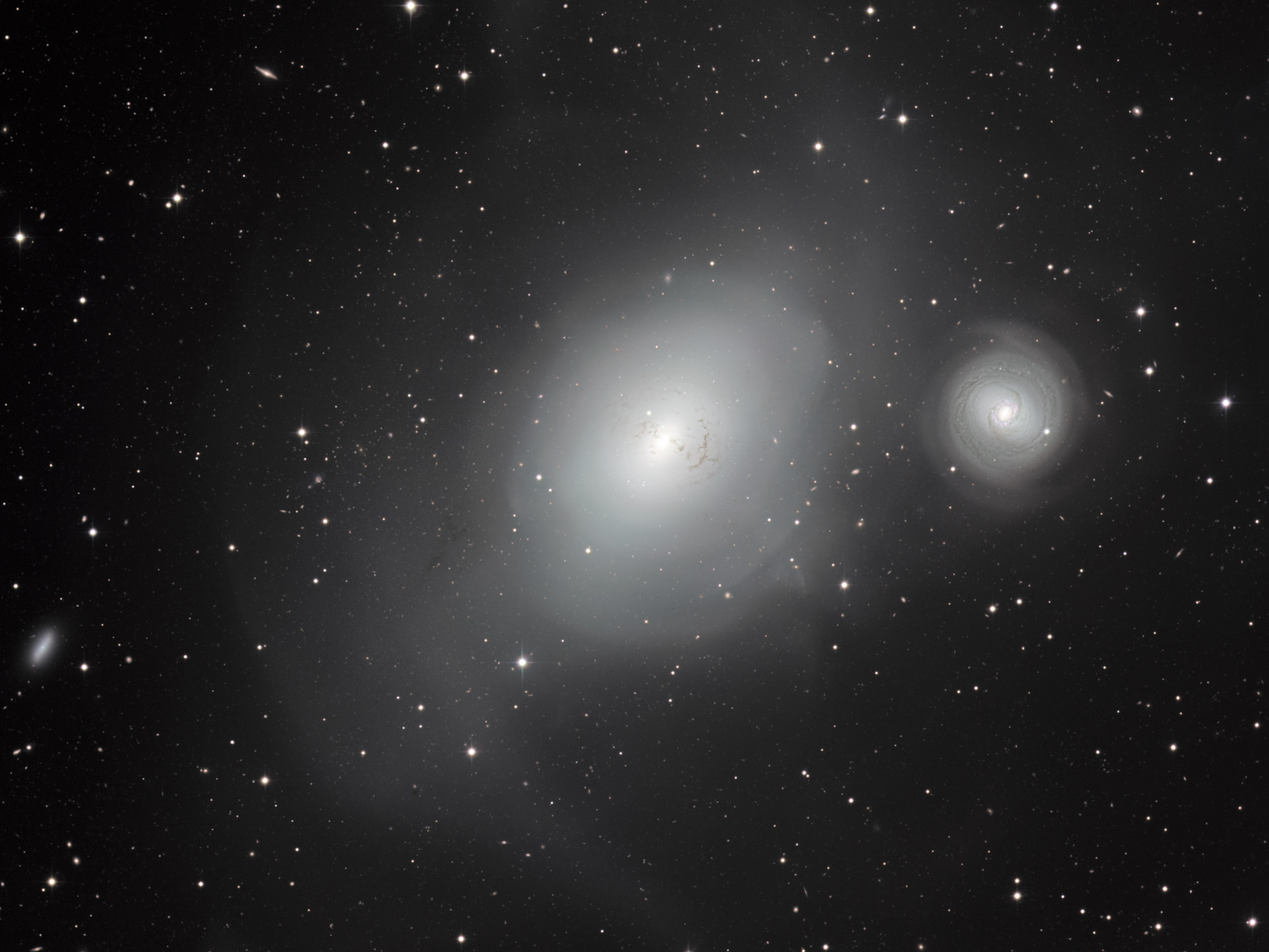 Galaxies NGC 1316 and 1317