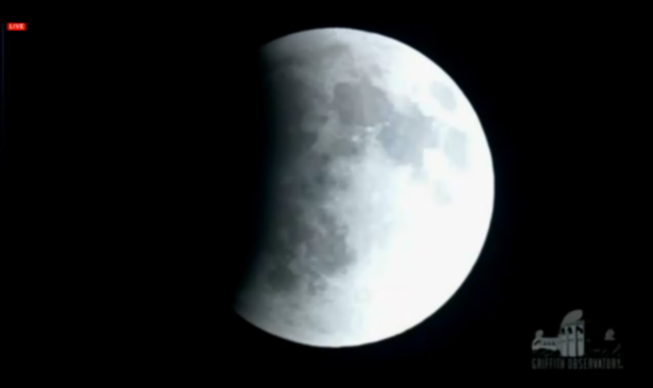 April 2014 Total Lunar Eclipse Begins: Griffith Observatory