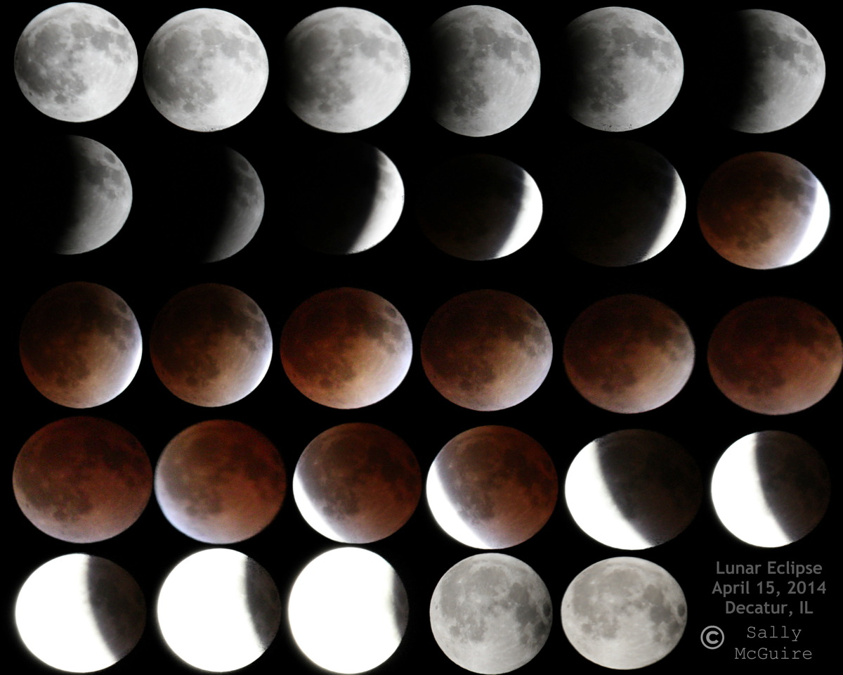 Total Lunar Eclipse of April 15, 2014, Seen in Long Creek