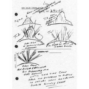 Sketch of the lunar sunrise seen from orbit by Apollo 17 moon landing commander Eugene Cernan in 1972. Credit: NASA