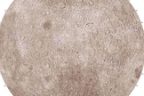 Map showing all known impacts on the moon's far side.