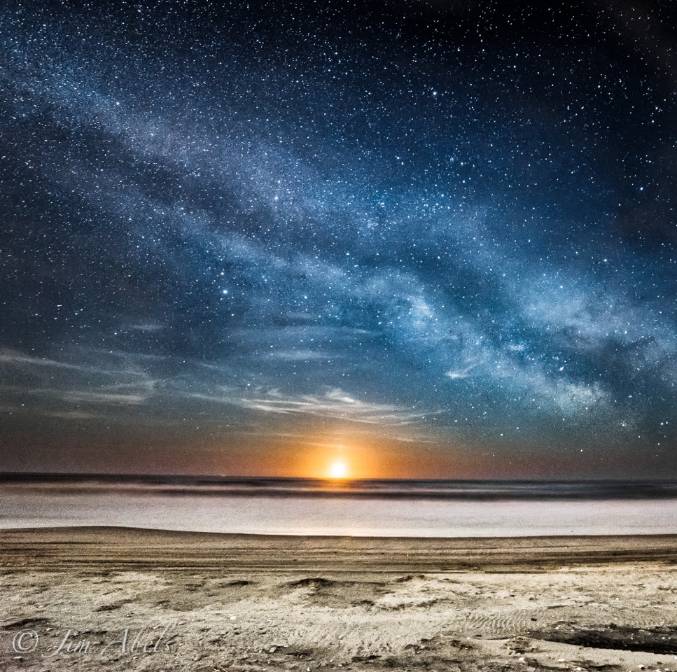 Moonrise Over Ocean City, New Jersey