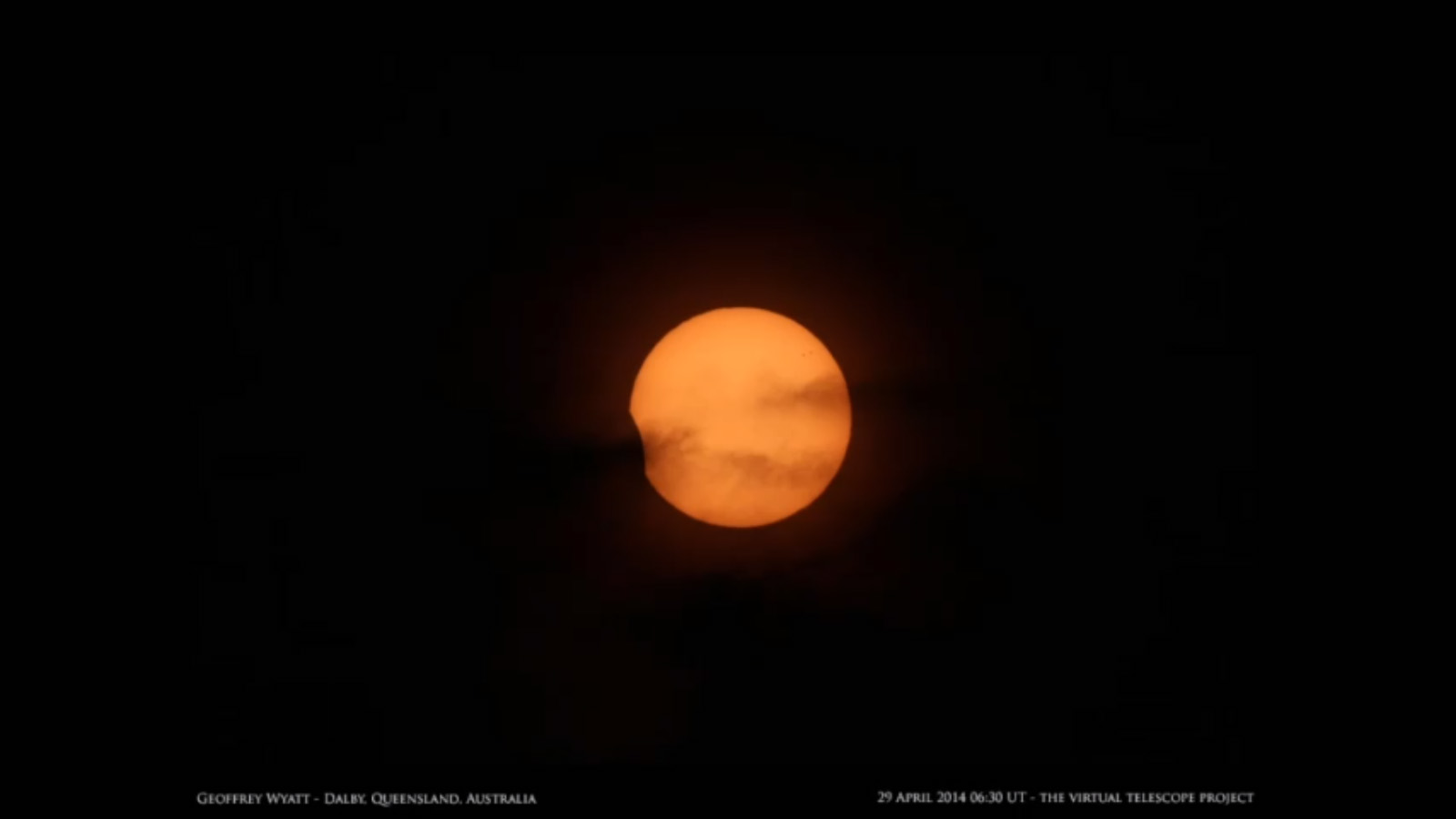 Partial Solar Eclipse of April 29, 2014: Geoffrey Wyatt