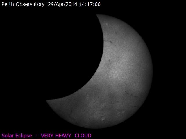 Solar Eclipse of April 29, 2014: Perth Observatory
