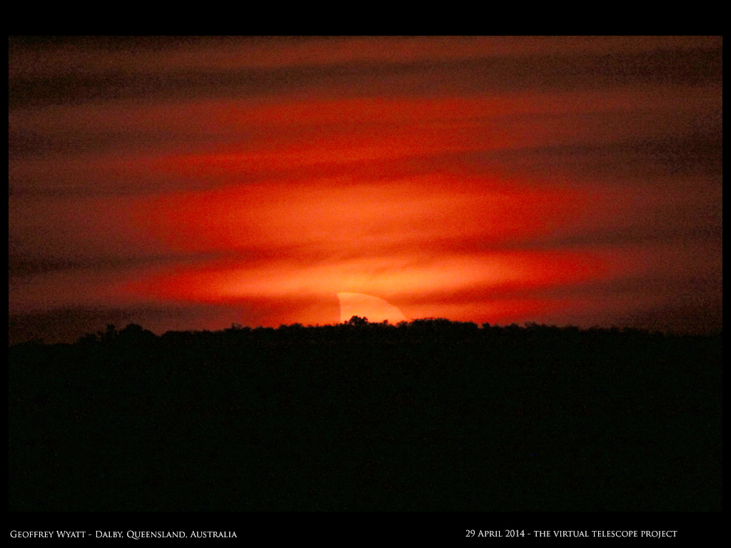 Sunset Solar Eclipse of April 29: Geoffrey Wyatt