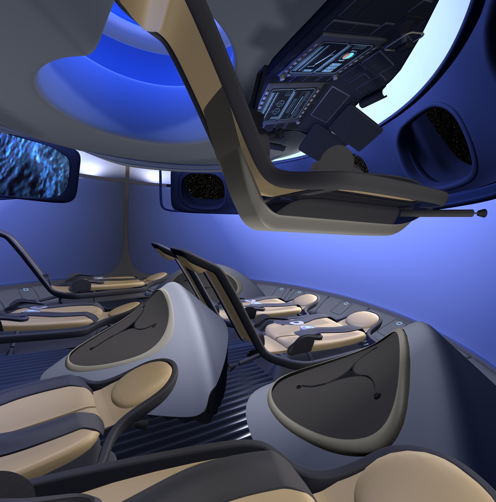 Interior of Crew Space Transportation Capsule