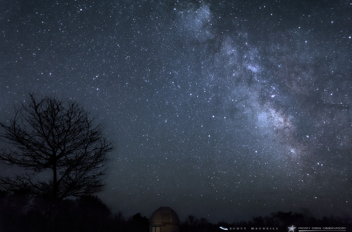 Milky Way Seen at Frosty Drew Observatory