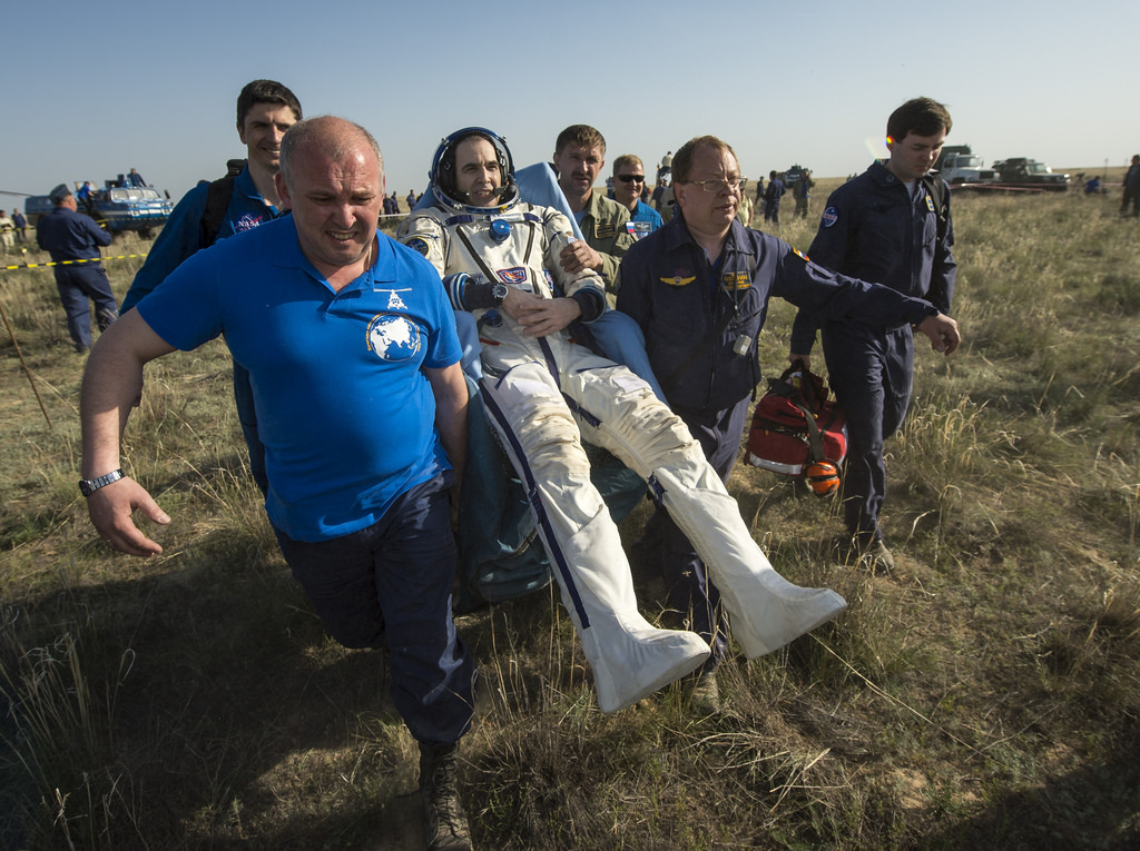 NASA Astronaut Rick Mastracchio After Landing