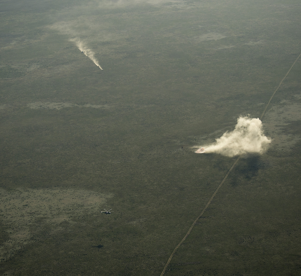 Recovery Crews Race to Soyuz Landing