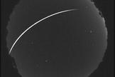 Earthgrazer meteors skim along the upper part of the atmosphere before burning up. This one travelled a distance of 290 miles, quite rare for a meteor. Image released May 16, 2014.