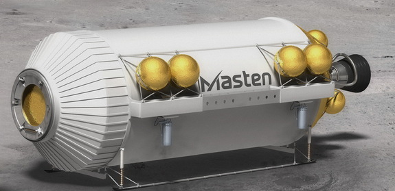 Masten's XEUS lander for NASA's Lunar CATALYST project.