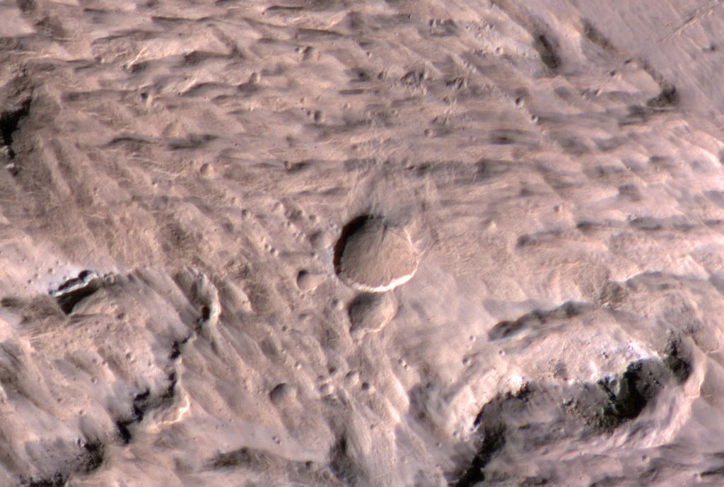 Fresh Crater on Mars