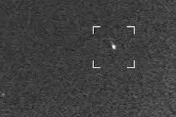A brilliant meteor as bright as Jupiter streaks across the sky in this NASA all-sky camera view of the Camelopardalid meteor shower of early May 24, 2014. The meteor shower was created by dust from Comet 209P/LINEAR.