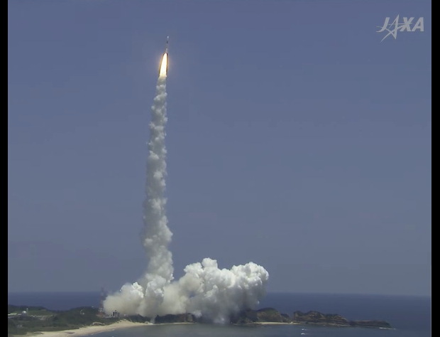 H-2A Rocket Lifts Off with ALOS 2 Satellite