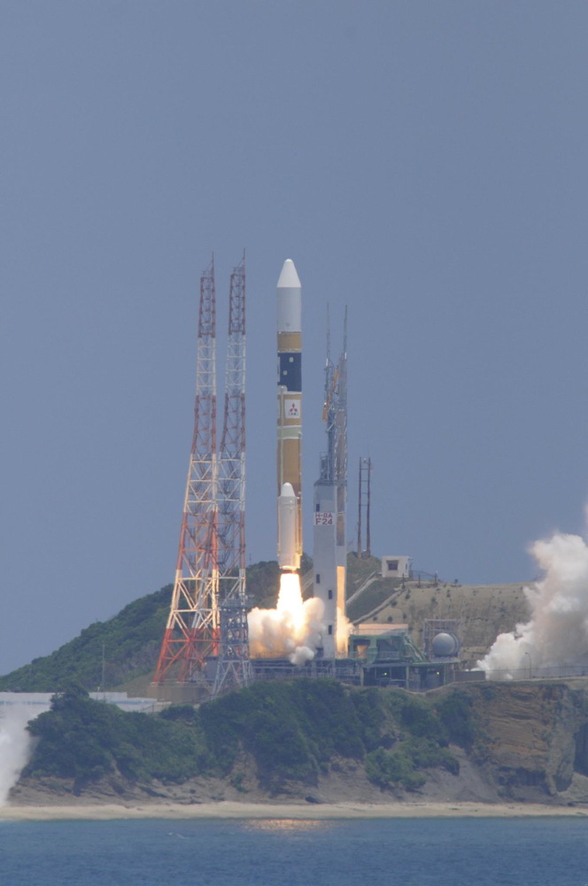 Successful Launch of H-IIA F 24 with DAICHI-2 (ALOS-2)