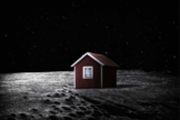 This artist illustration shows what the Moonhouse could look like when it self-assembles on the lunar surface. Image released on May 28, 2014.