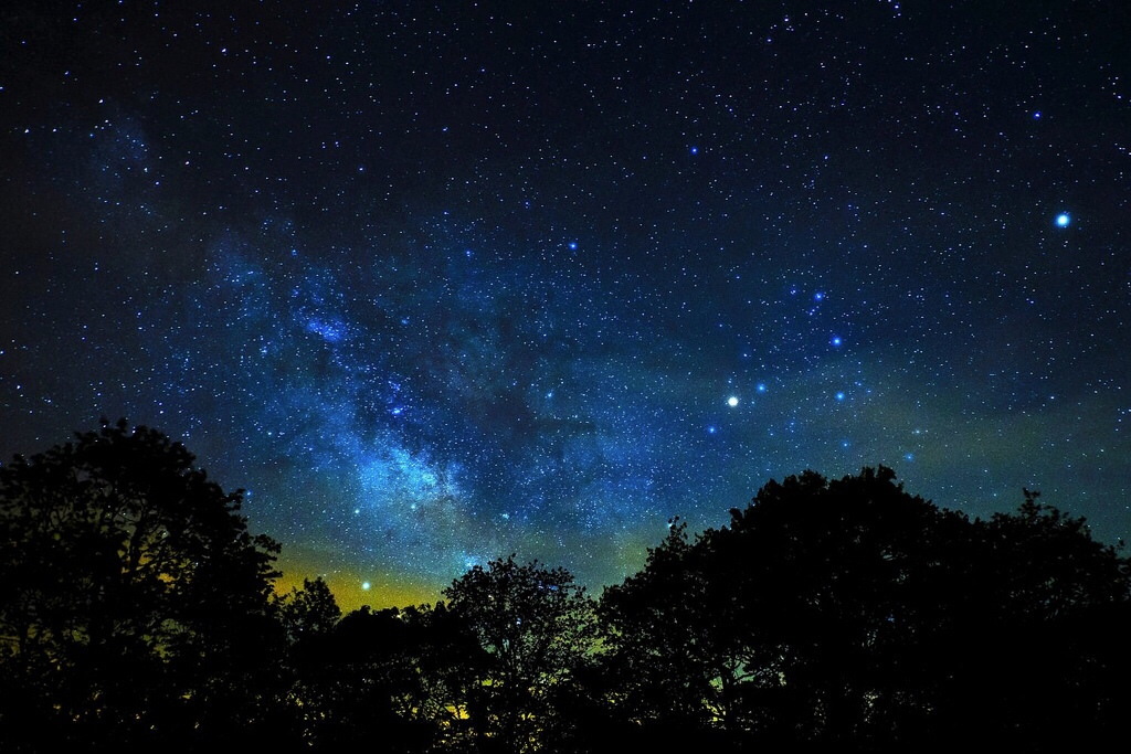 Night Sky Over the North Carolina Mountains