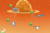 Rovio's "Beak Impact" game highlights the NASA's Orion, Dawn, OSIRIS-REx and Deep Impact Missions. It represents the next installment of Angry Birds Space. Image released June 5, 2014.