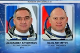 Spacewalking cosmonauts Alexander Skvortsov and Oleg Artemyev went outside the space station on June 19, 2014.