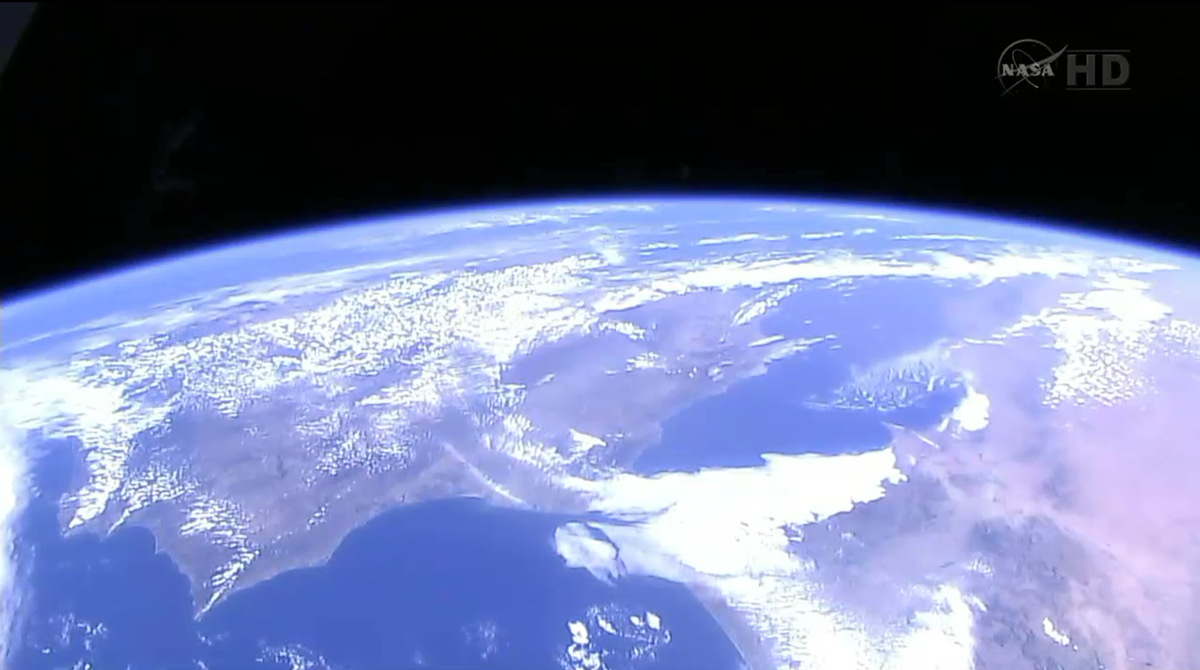 View During Spacewalk on June 19, 2014