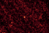 This image of asteroid 2011 MD was taken by NASA's Spitzer Space Telescope in Feb. 2014, over a period of 20 hours. The long observation, taken in infrared light, was needed to pick up the faint signature of the small asteroid (center of frame).