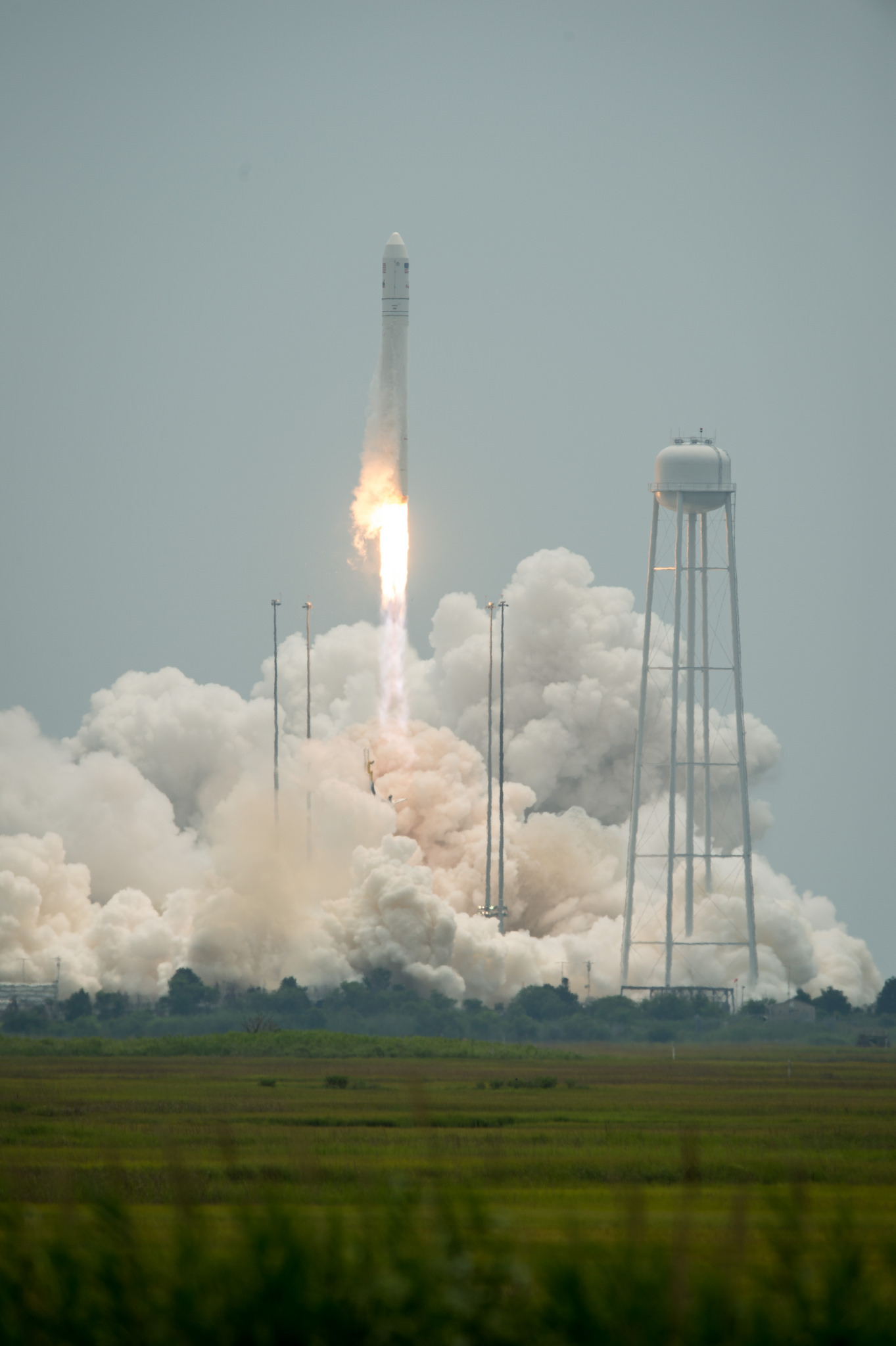 Liftoff for Antares Rocket and Cygnus Spacecraft