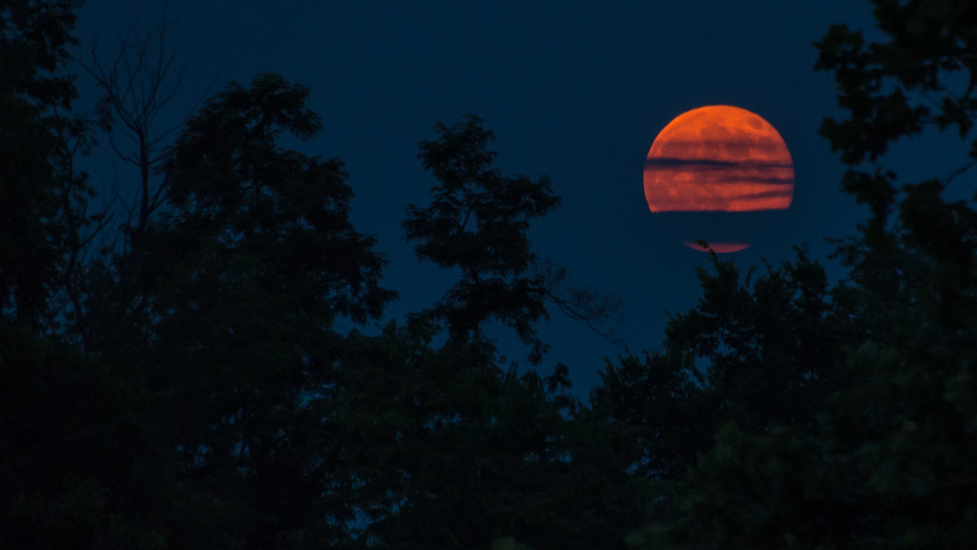 Supermoon Over Monacacy National Battlefield by Shenandoah Sanchez