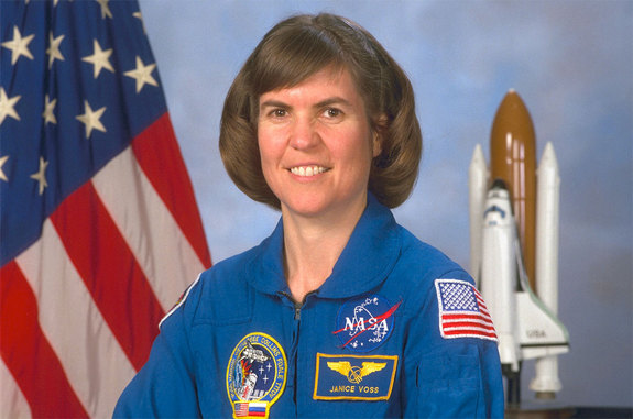 NASA portrait of Janice Voss, the namesake for Orbital's second contracted Cygnus space station resupply spacecraft.