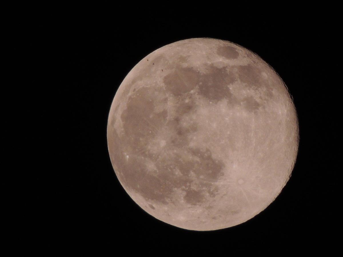 Supermoon and Black Dots