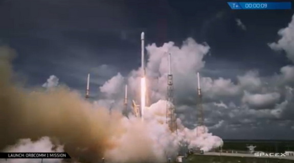 SpaceX's Falcon 9 rocket delivered 6 satellites in ORBCOMM's OG2 constellation to low-Earth orbit on July 14, 2014.