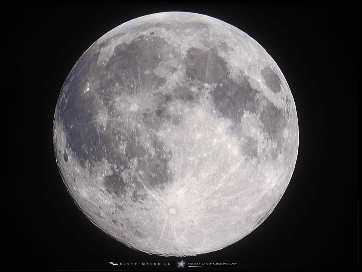 Supermoon July 2014 Seen From Frosty Drew Observatory, Rhode Island